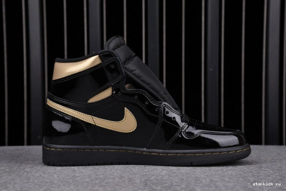 (2020) 555088-032 Retro 1 Metallic Air 555088-032 Jordan High Gold Black 0812
